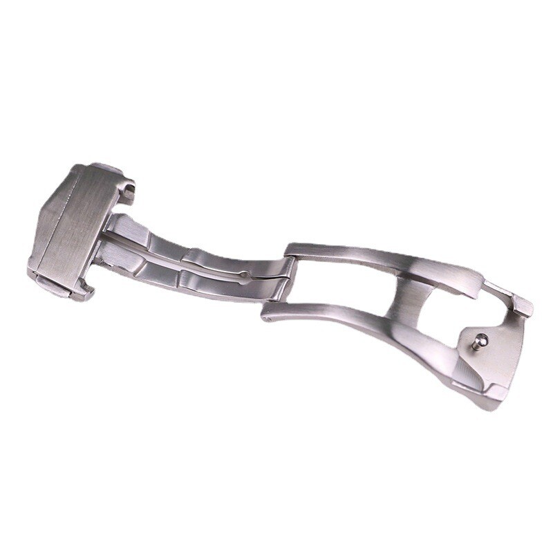 Brushed Stainless Steel Watch Buckle Folding Clasp 18 20mm for Omega Seamaster