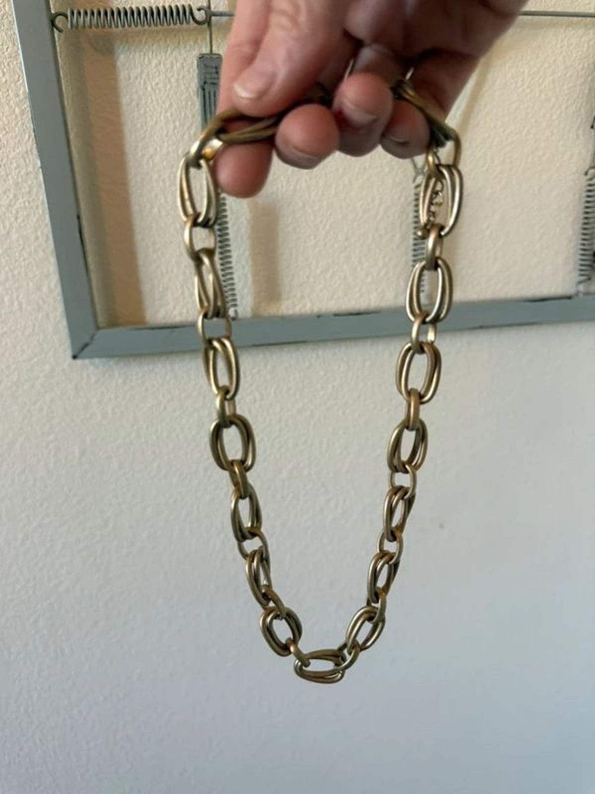 chunky paperclip chain necklace