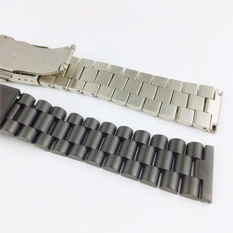 Solid Brushed Stainless Steel Watch Strap Band Wrist Bracelet 18 20 22 24 26mm