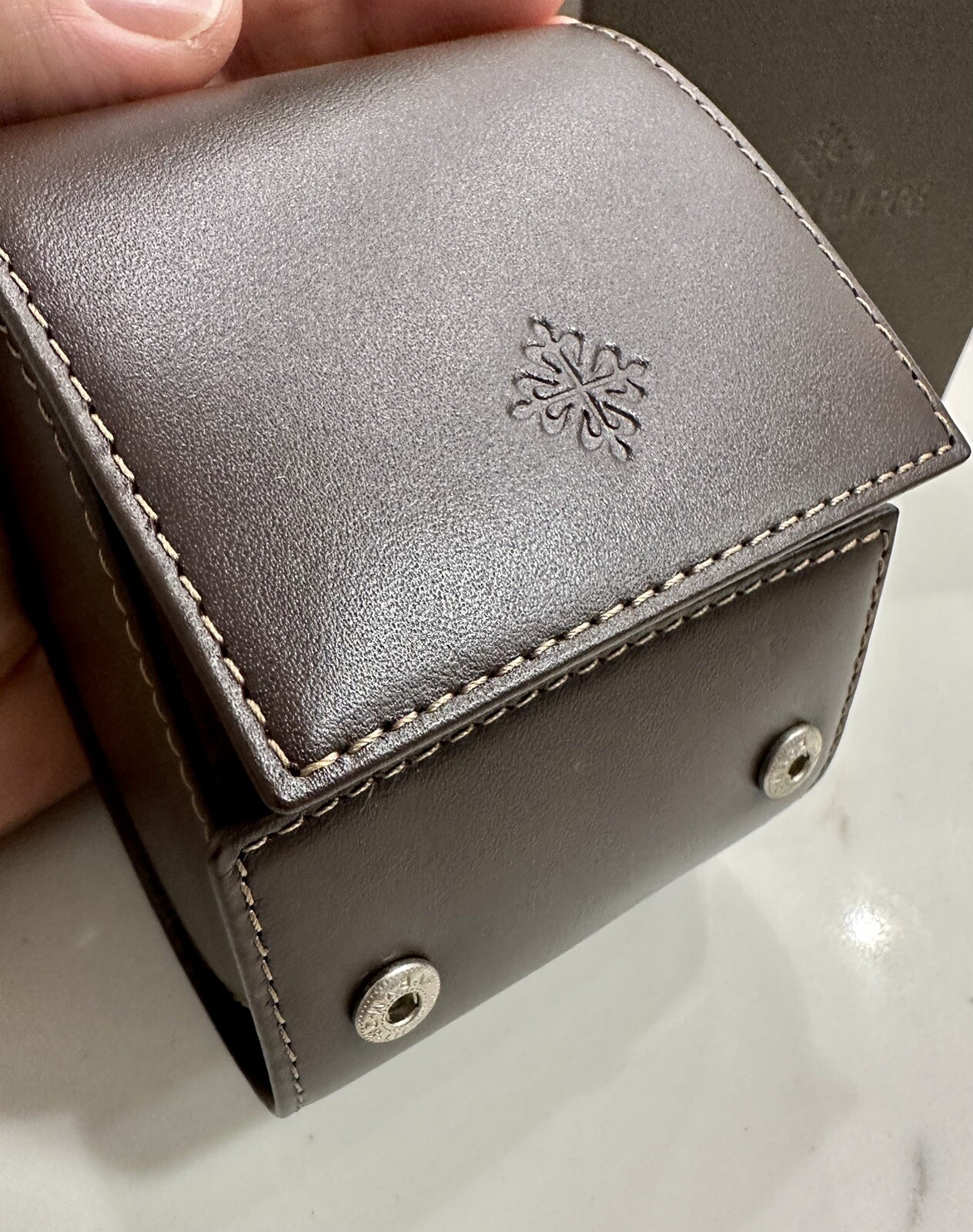 100% Authentic Patek Philippe Watch Travel Leather Case Pouch H997.Travel *NEW