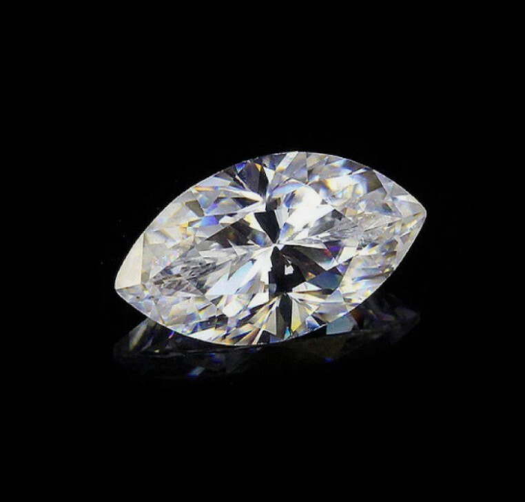 Certified Loose CVD Diamond Marquise Lab Grown 1 Pc D Color 3 x 5 mm IF Clarity