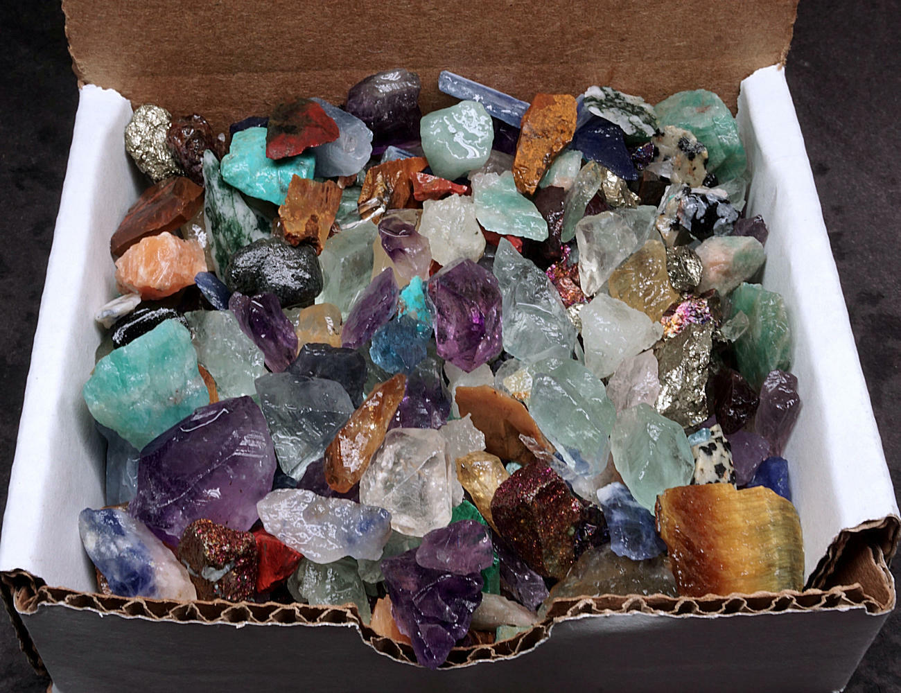 Crafters Collection 1/2 Lb Natural Crystals Mineral Specimens Mixed Gemstones
