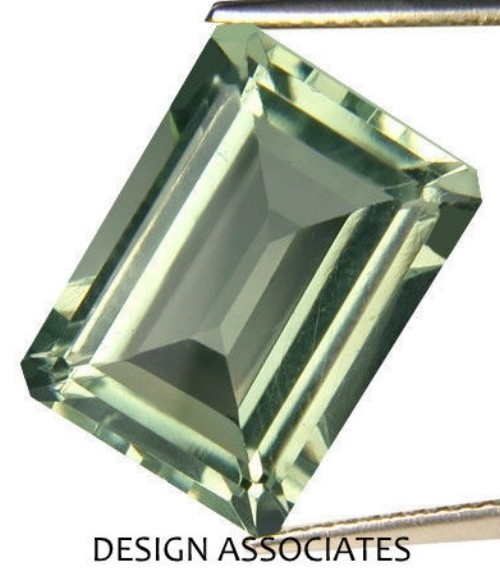 GREEN AMETHYST 9 x 7 MM EMERALD CUT AAA ALL NATURAL