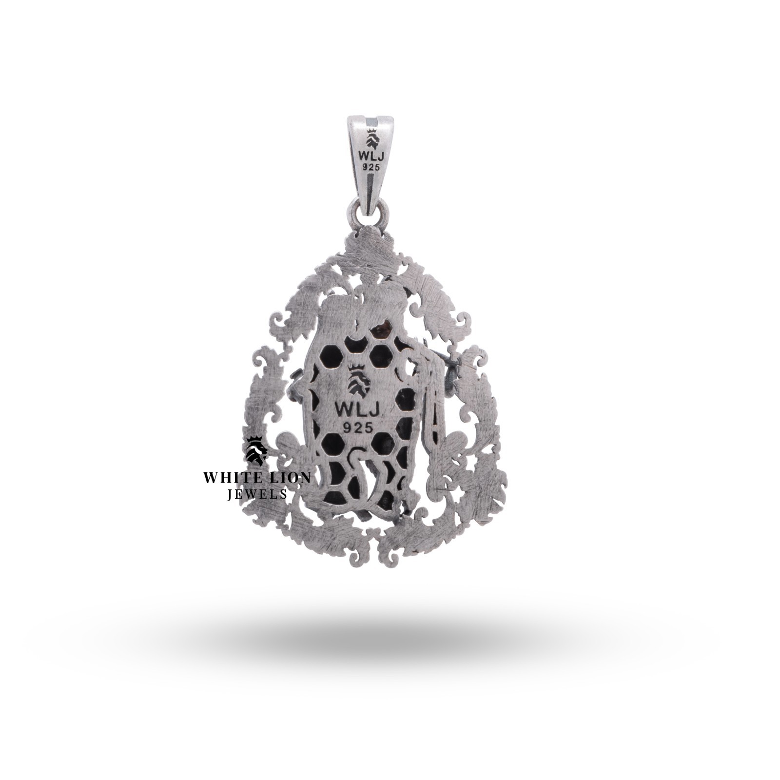 Chief Consort Divine Lord Krishna Radha Couple Love 925 Silver Pendant