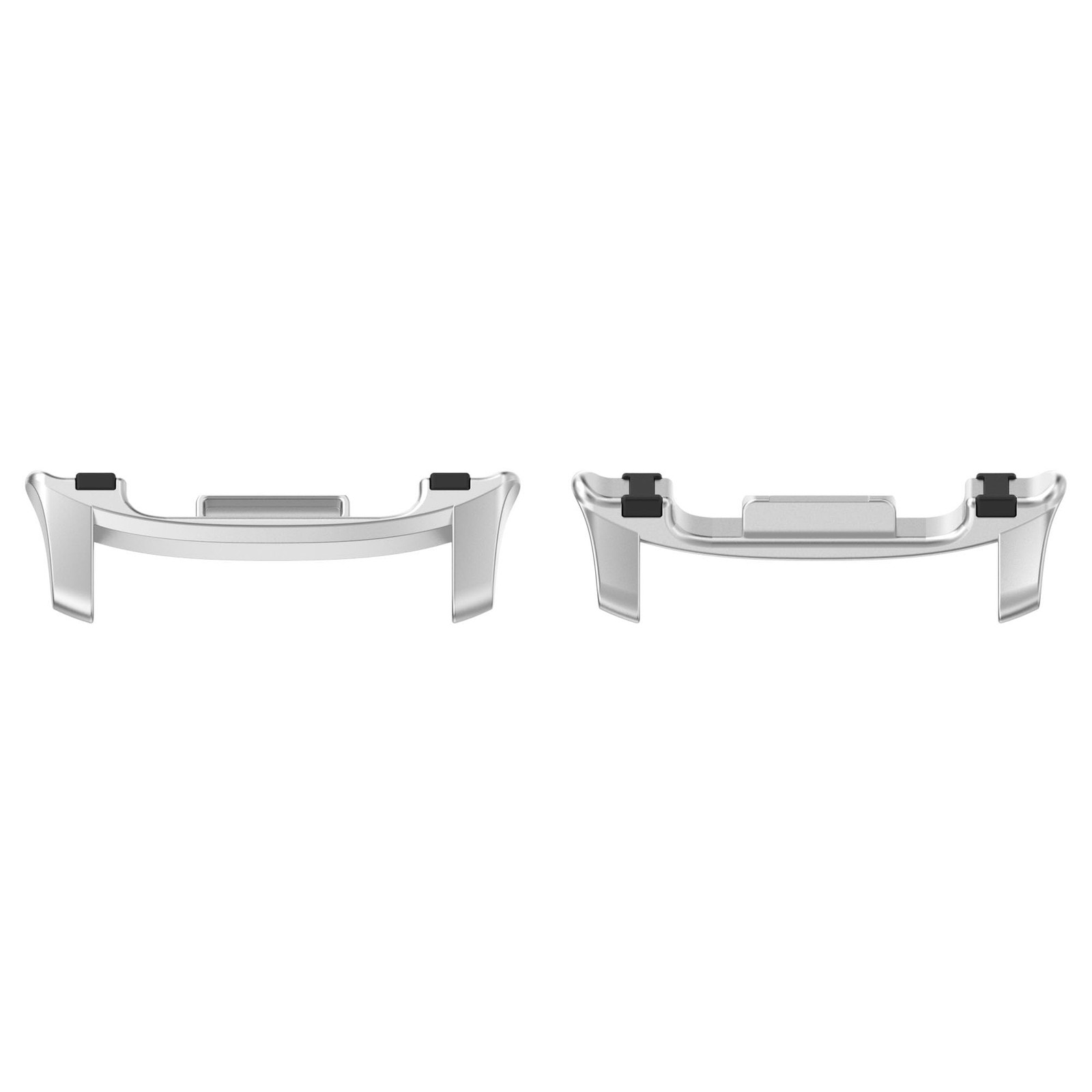 2-PACK Watch Strap Connector Adapter for Samsung One Size, Black&Silver