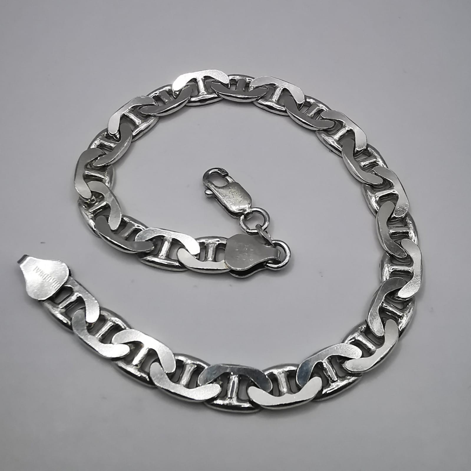Vintage 925 Sterling Silver Handmade Bracelet Women’s Chain 22cm 15.73g Gift