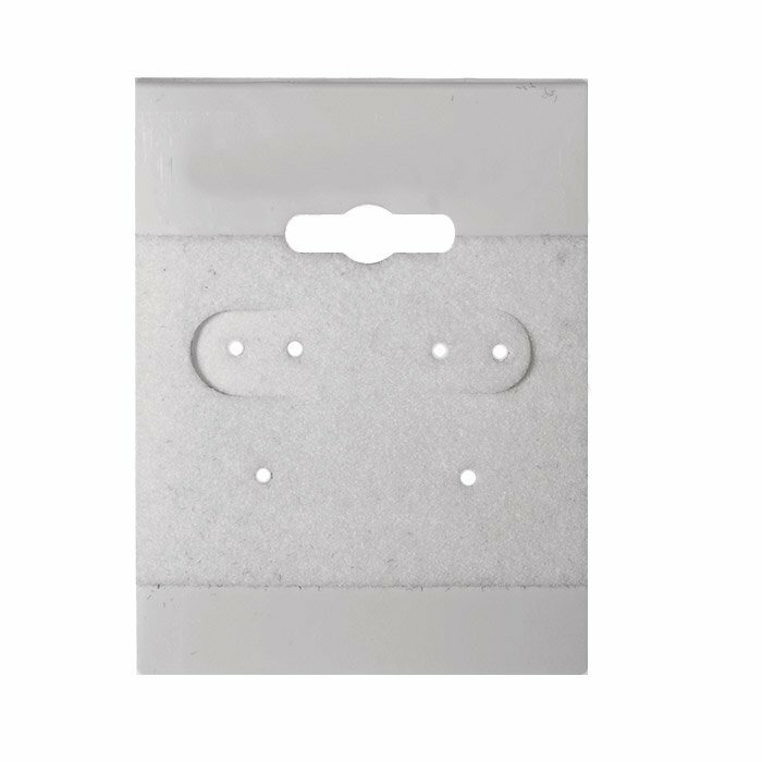 1-1/2″ x 2″ Plastic Jewelry Earring Display Cards ~ Pack of 100 ~ 3 Styles