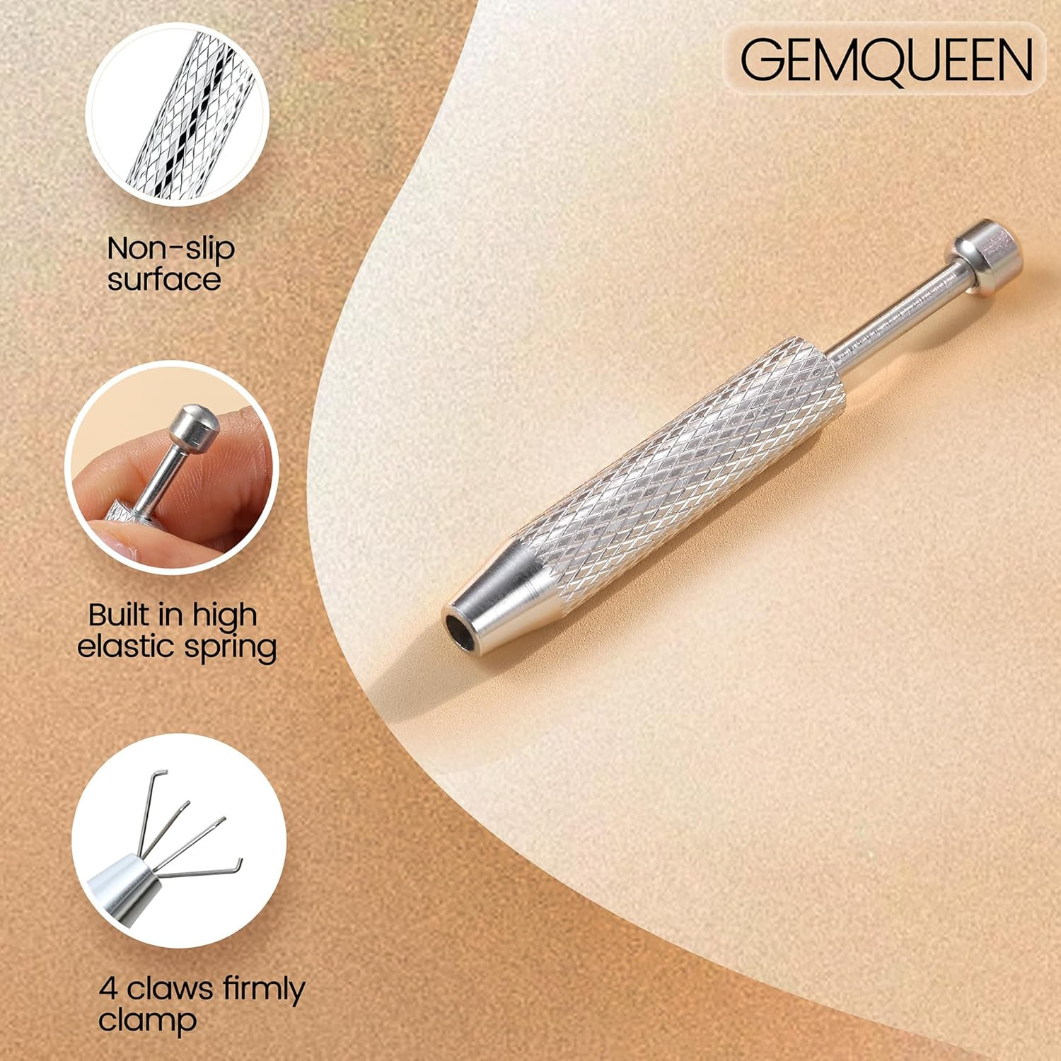 GEMQUEEN Piercing Taper Ball Grabber Tool for Changing Jewelry – 14G 16G 18G 20G