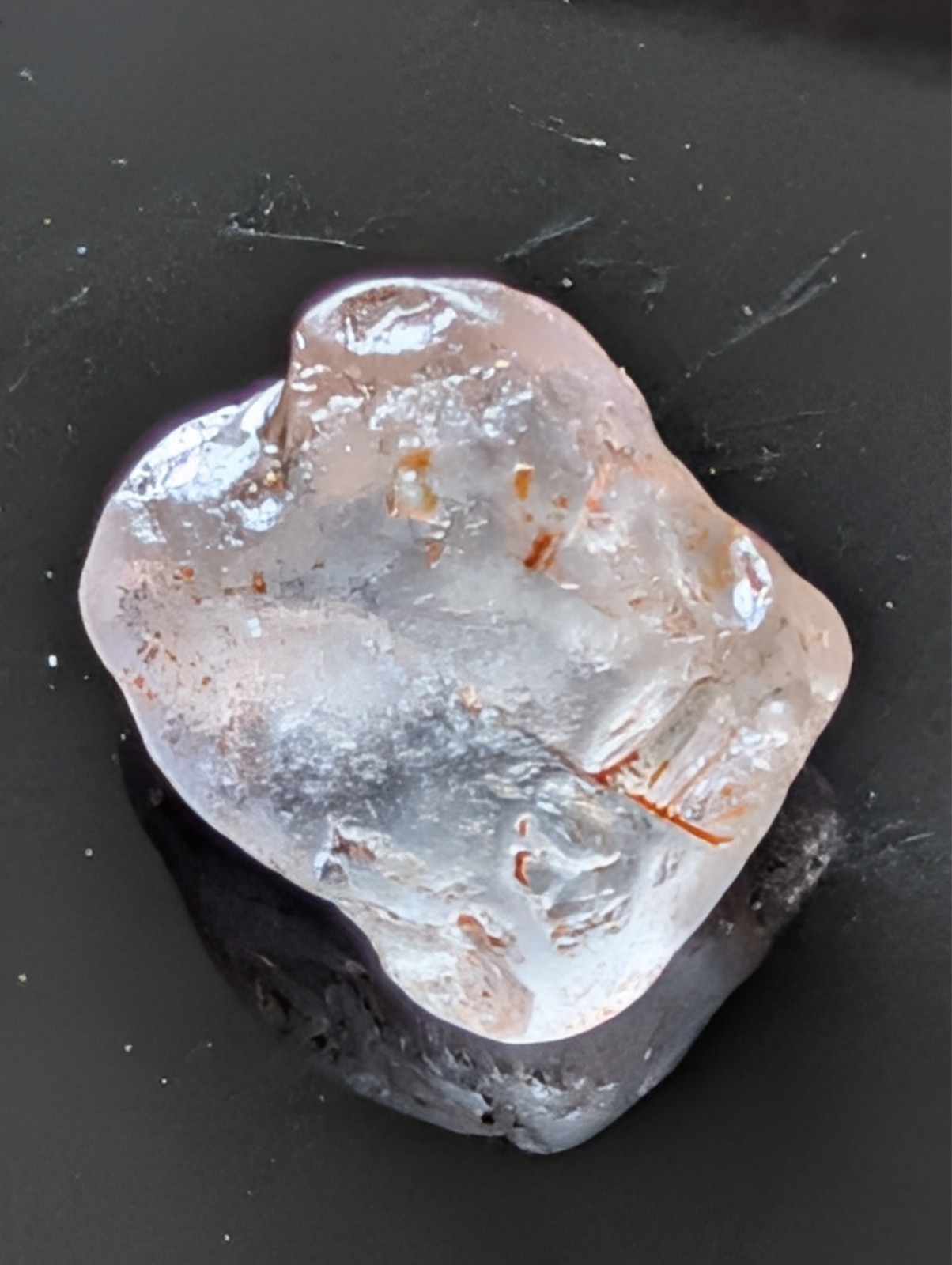 USA seller 6.28 Cut to IF SRI LANKA White Sapphire facet rough gemstone
