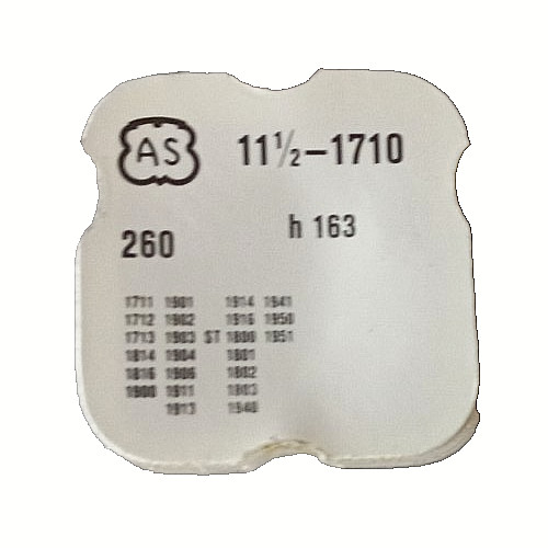 AS 1710 Minute Wheel HT 1.63 watch part #260/1011 SEE INTERCHANGE IN DESCRIPTION