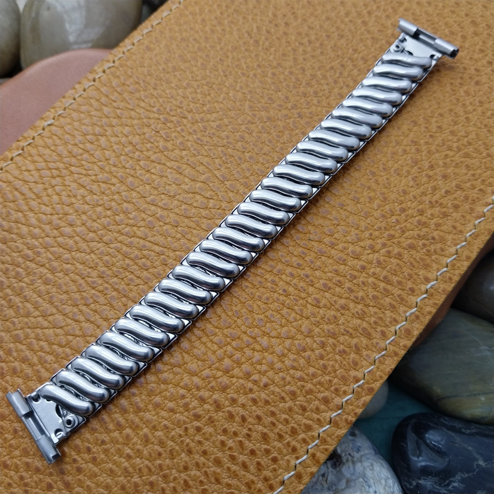 Glen Stainless Steel Classic Stretch Short 13mm 16mm 19mm 50s Vintage Watch Band