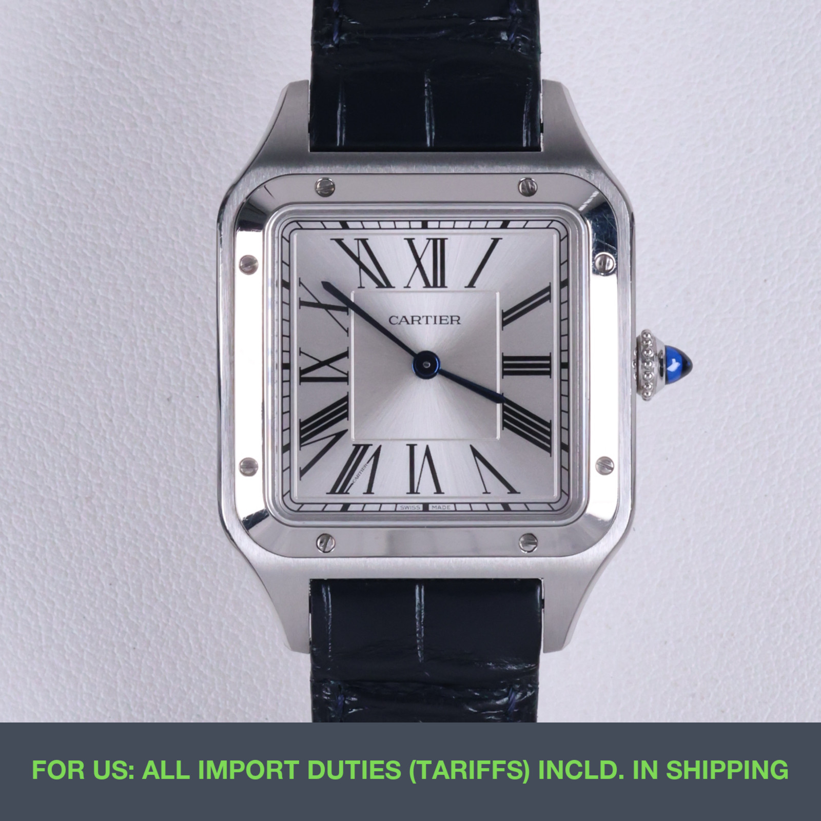 Cartier Santos Dumont LM WSSA0022 43.5mm Silver Dial Full Set No.70228