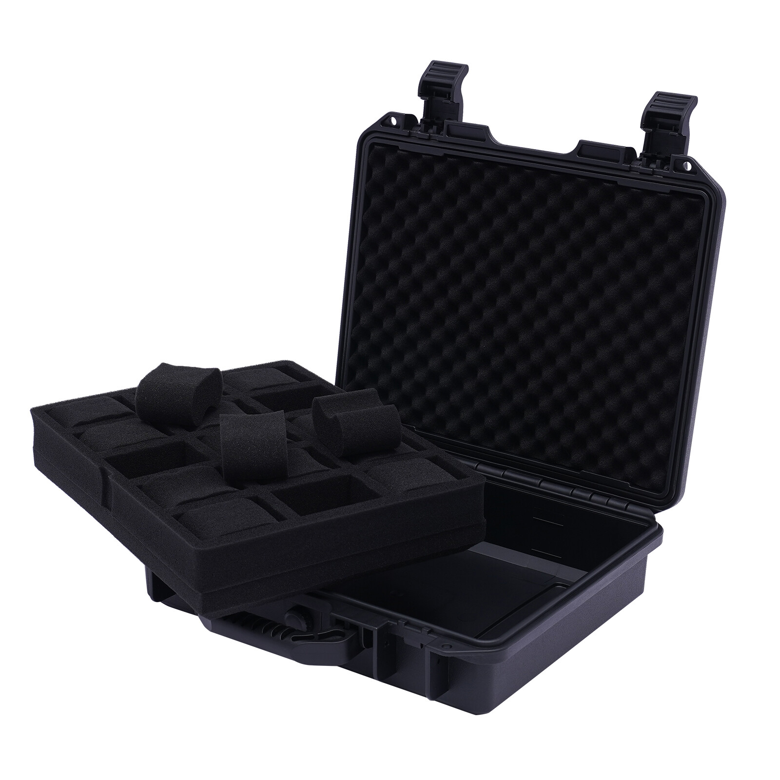 Watch Box Display Case Fit 15 Watch in Custom Foam Travel Watch Case Waterproof.