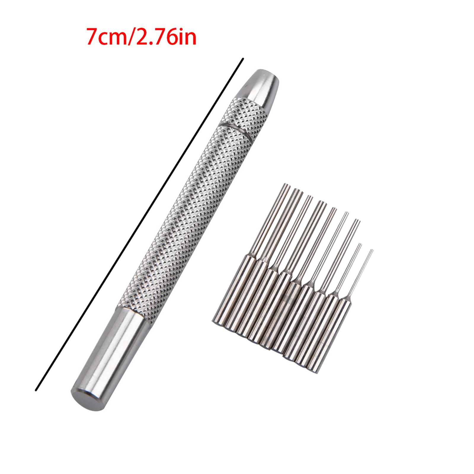0.5mm-1.6mm Bit Stainless Steel Watch Bracelet Remover Pin Punch Tool 9 In 1