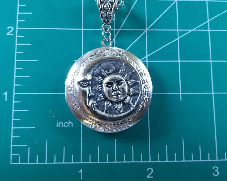 Sun and Moon Locket Necklace Great Gift Birthday Christmas