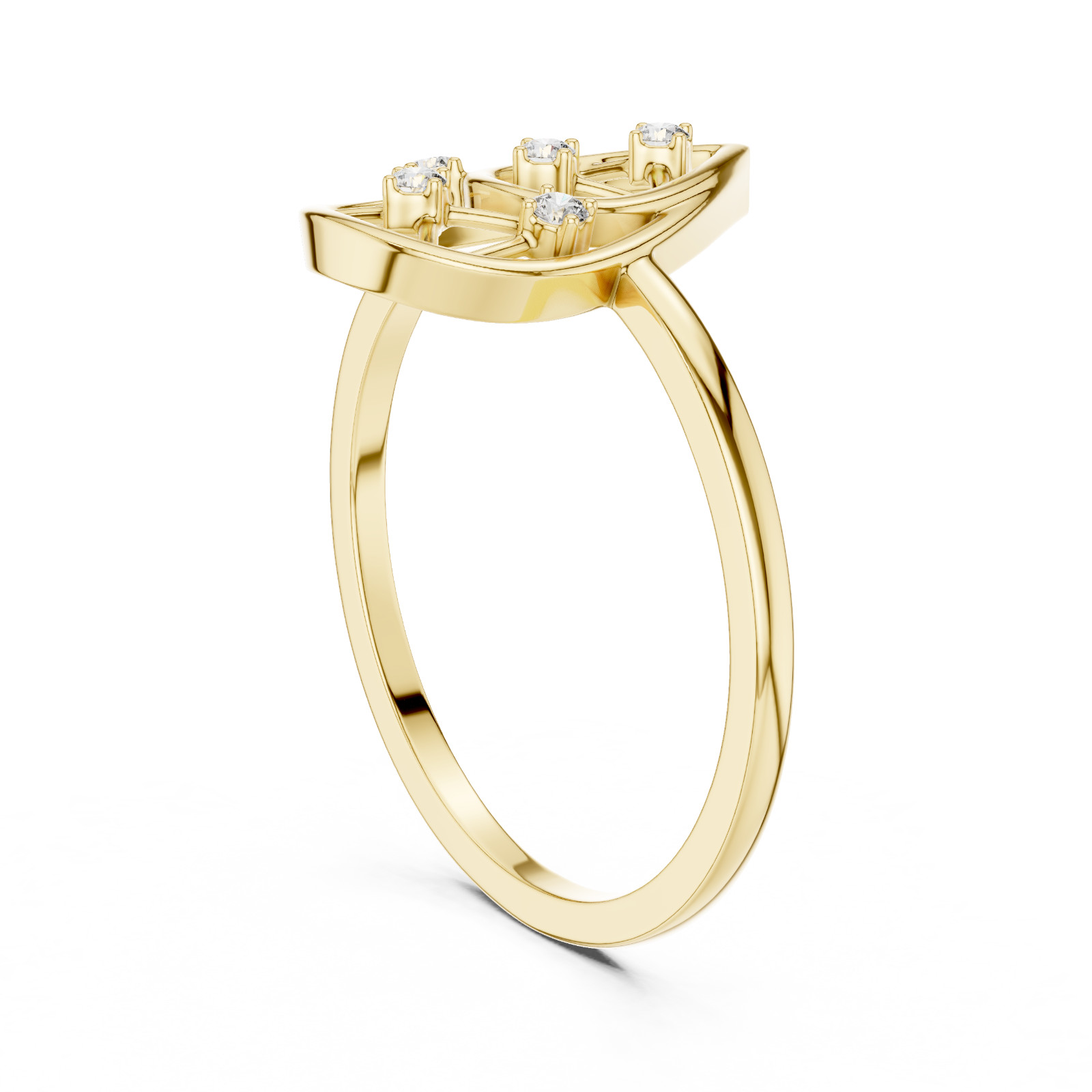 Certified Round Natural Diamond Ring Elegance Precision Jewellery 14k Gold Over