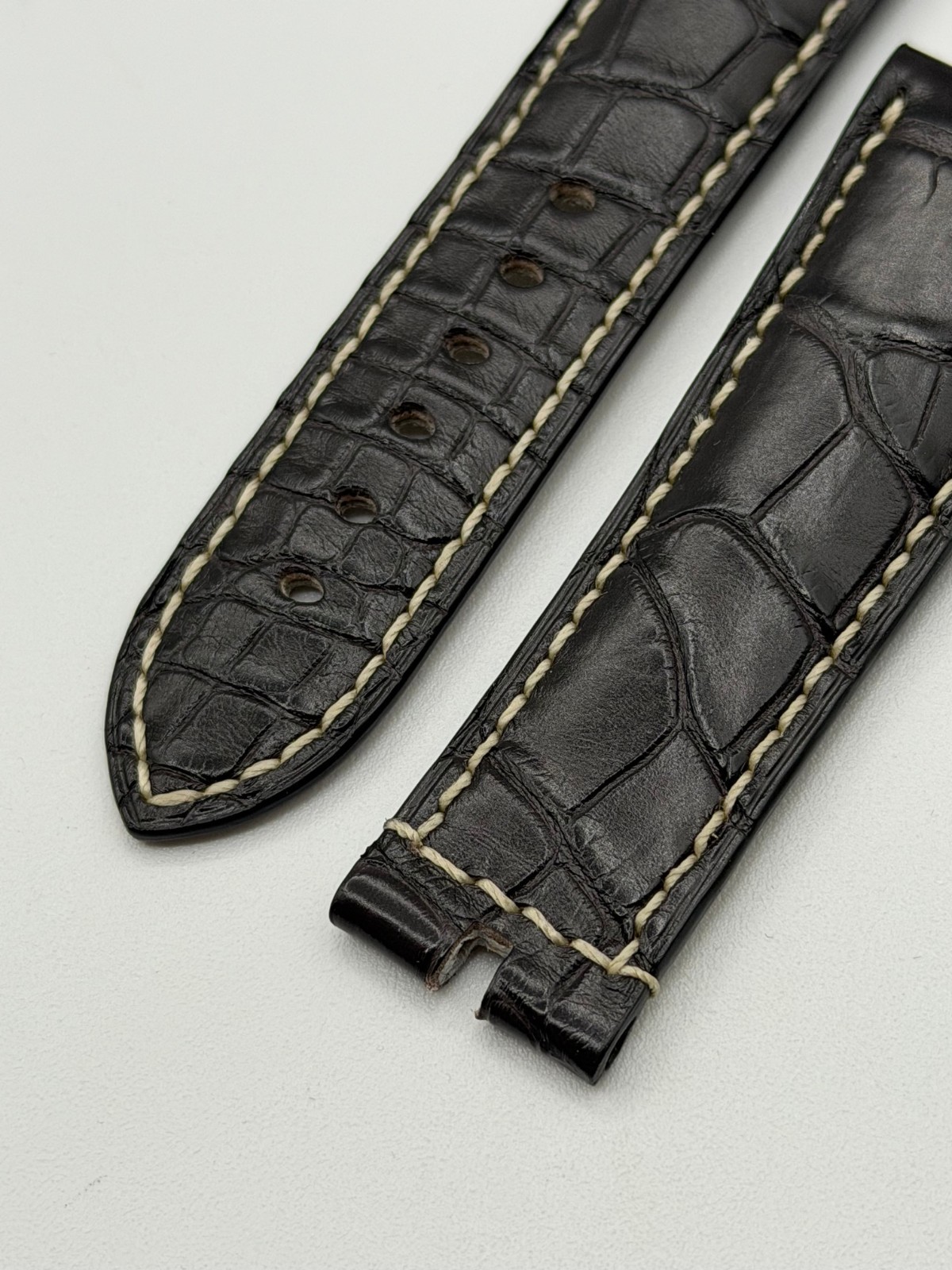 Breguet Type XX Alligator Strap Watch Strap Dark Brown 23/20mm