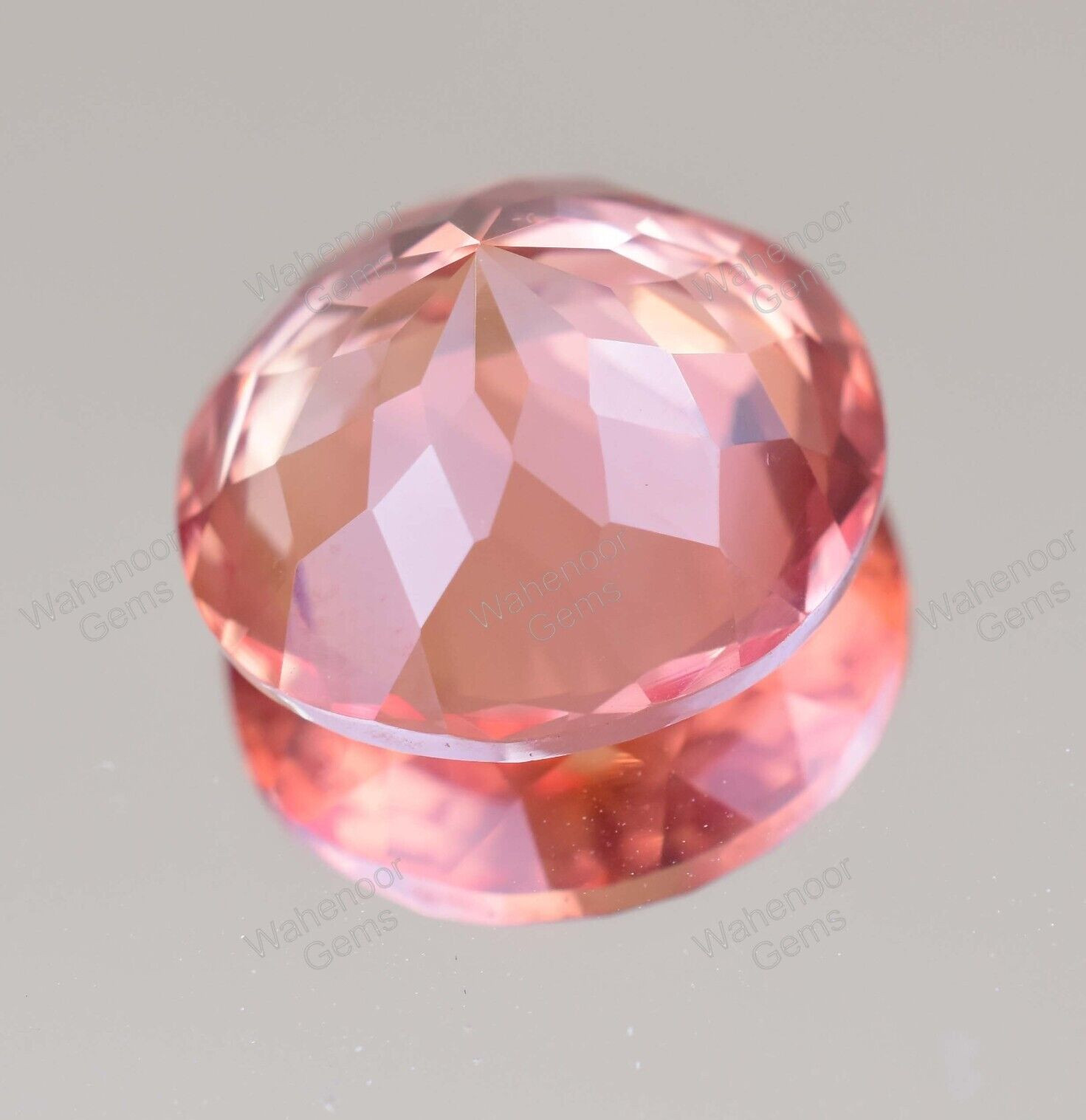 FLAWLESS Natural Padparadscha Sapphire 20.00 Ct Round Certified Loose Gemstone