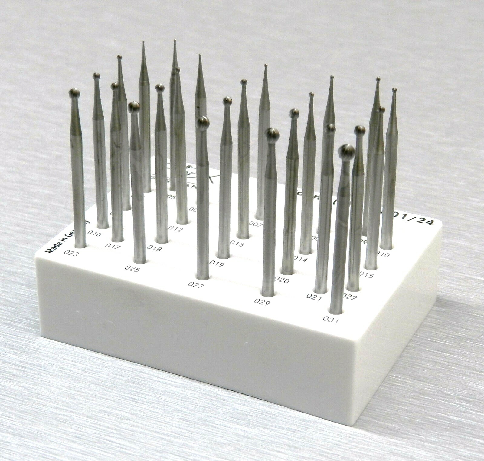 Fox Round Burs Set Jewelry Making Ball Shape Bur Fig1 Ball Burs 24 Pcs – 004-031