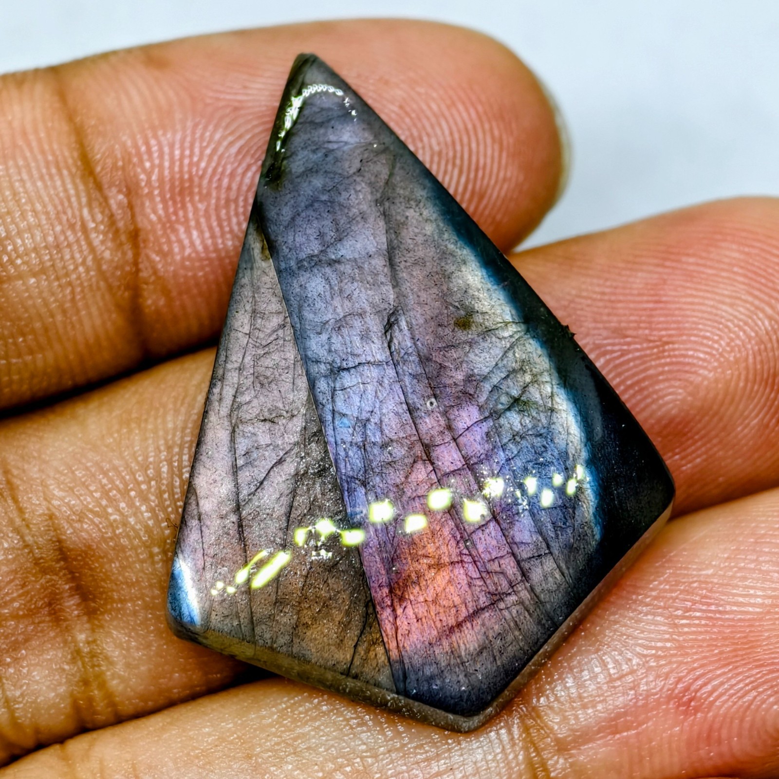 40 Cts Natural Labradorite Cabochon Gemstone For Jewelry 35.9x26x6.7 MM