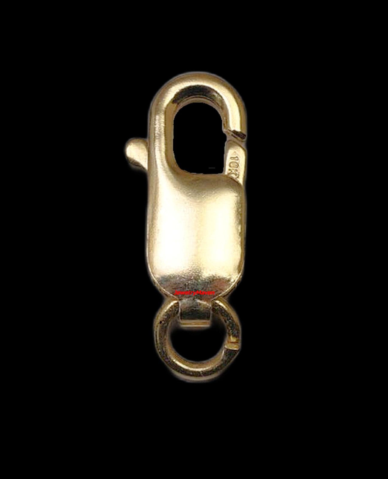 16mm LARGE 10k Solid Yellow Gold Lobster Chain Necklace Bracelet Clasp jump ring