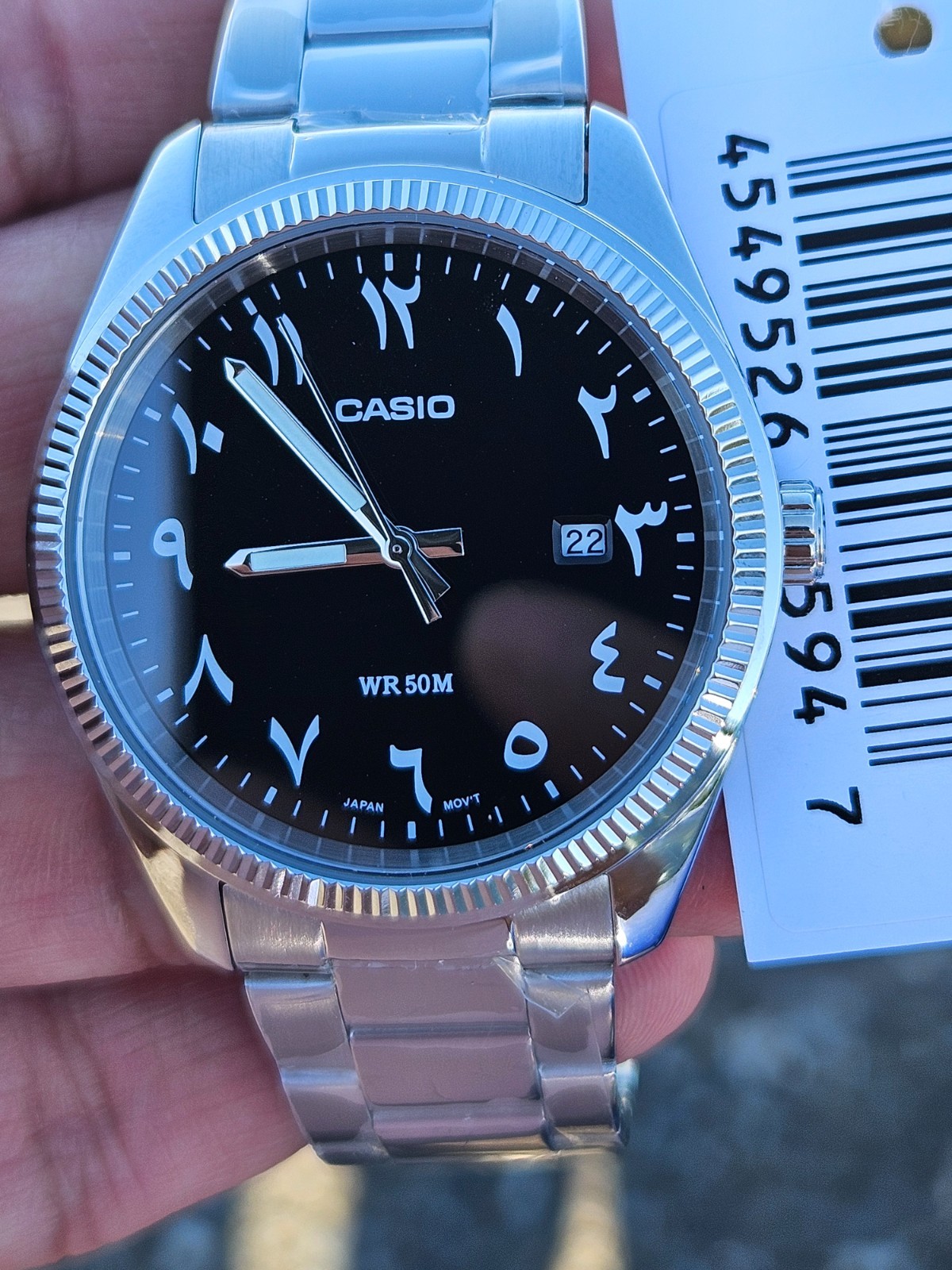Casio MTP-1302D-1B3VDF Black Dial Arabic Numerals Stainless Steel WR50M New