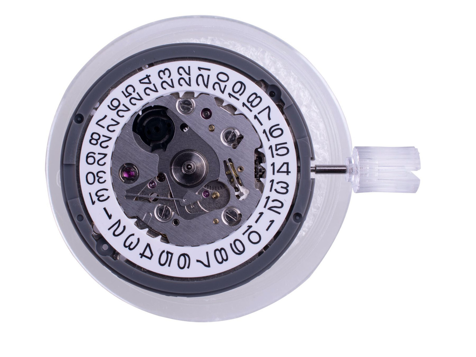 Automatic Watch Movement For Seiko (SII) NH35 NH35A at 3 w/ White Date Disc