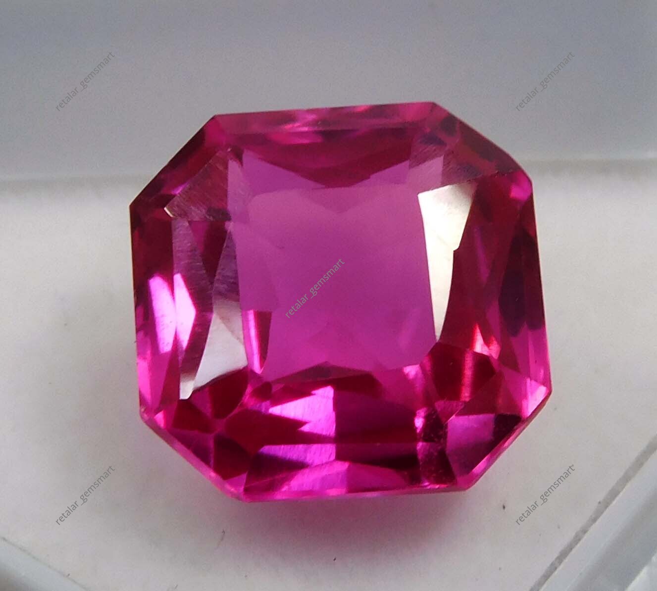 Extremely Rare Pink Sapphire Radiant Cut 10 Ct NATURAL CERTIFIED Loose Gemstone