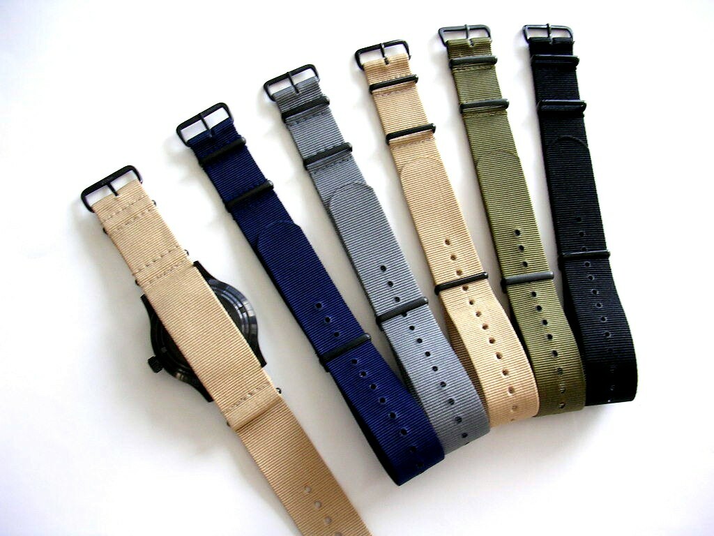 NATO G10 Prem Ballistic PVD MoD RAF Military watch band strap Bonded IW SUISSE