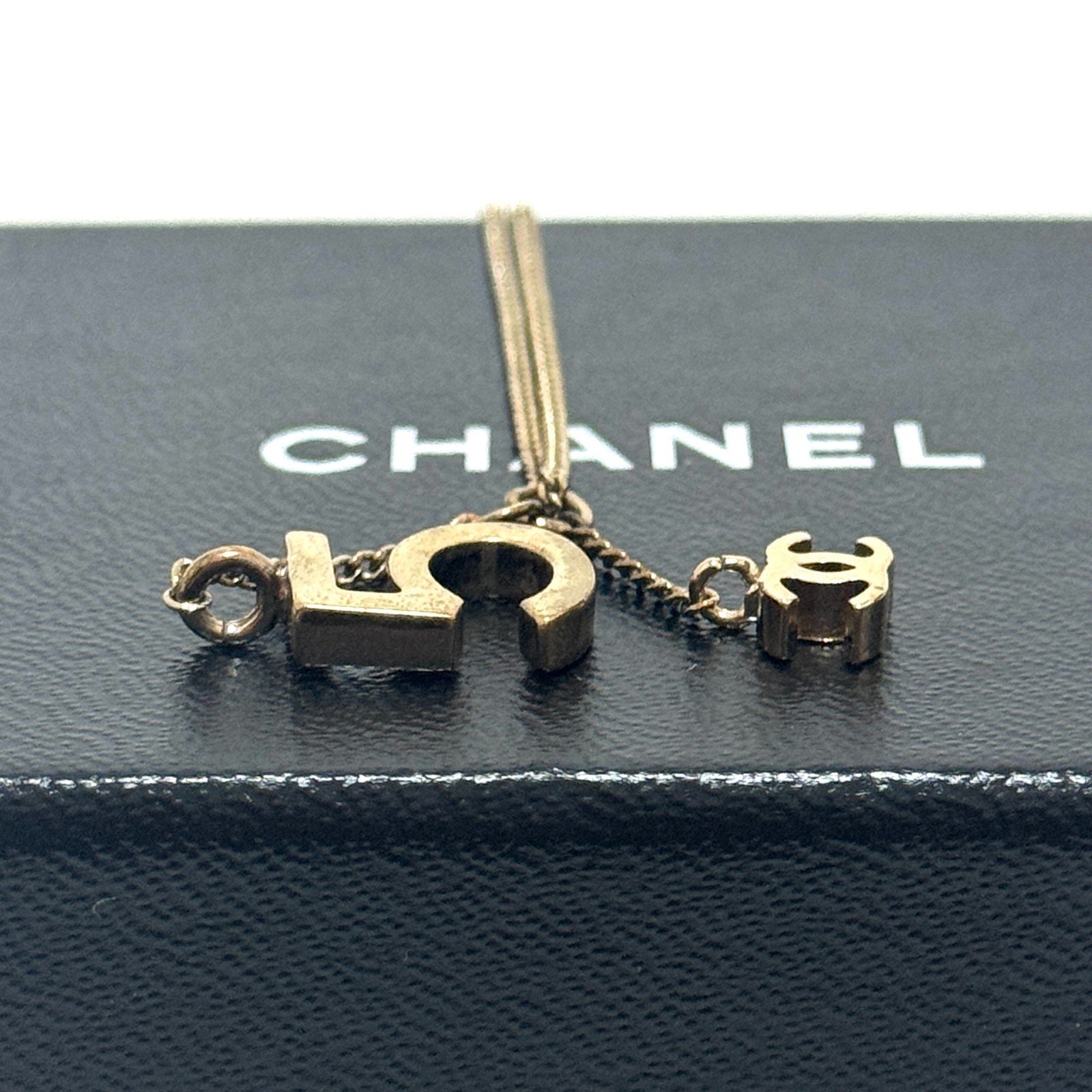 CHANEL 05A No.5 Coco Mark CC logo Bracelet Silver Accessory Authentic JAPAN