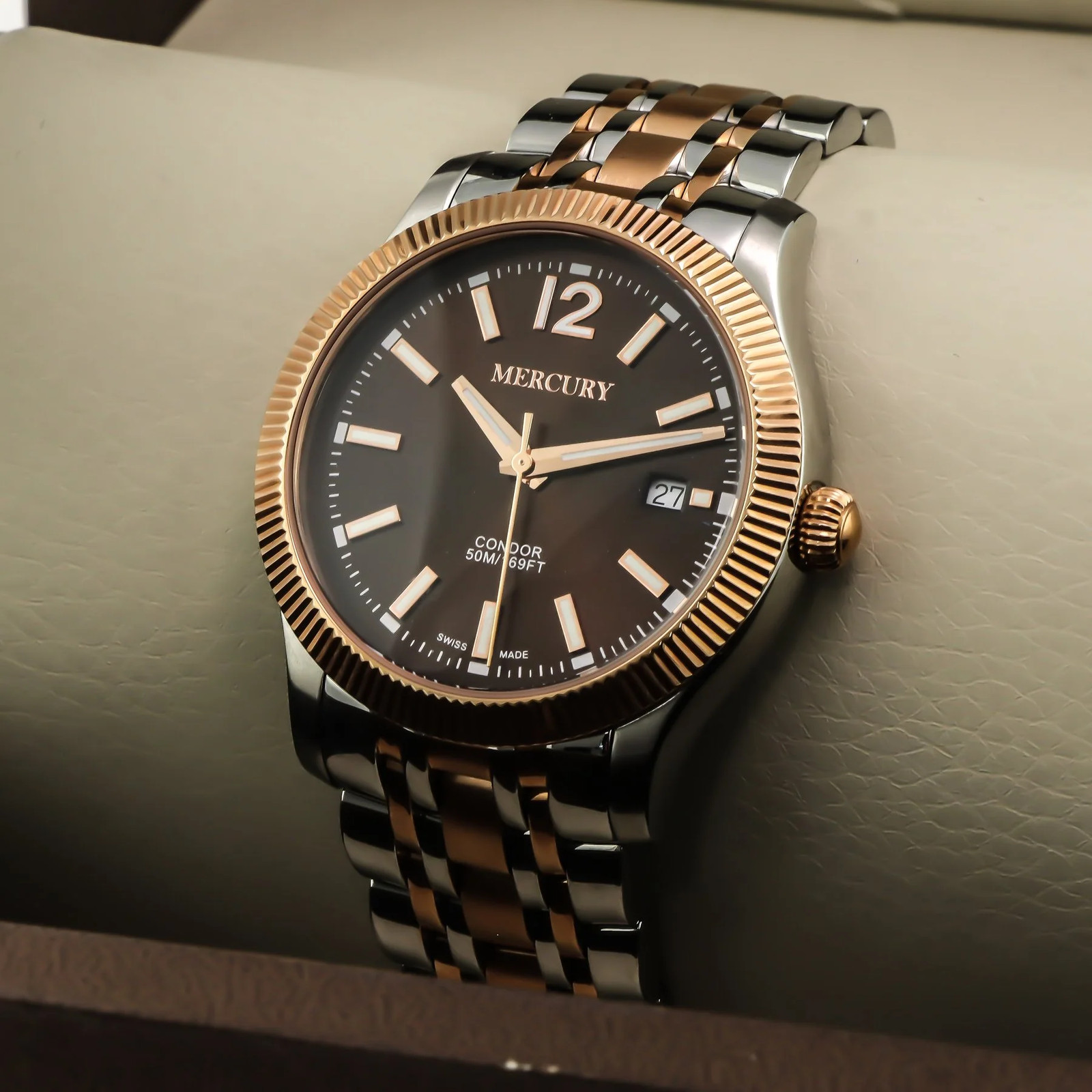 Mercury – Swiss Watch – ME455-SR-4 Quartz 45 mm ME455 50m (5 ATM, 169 ft)