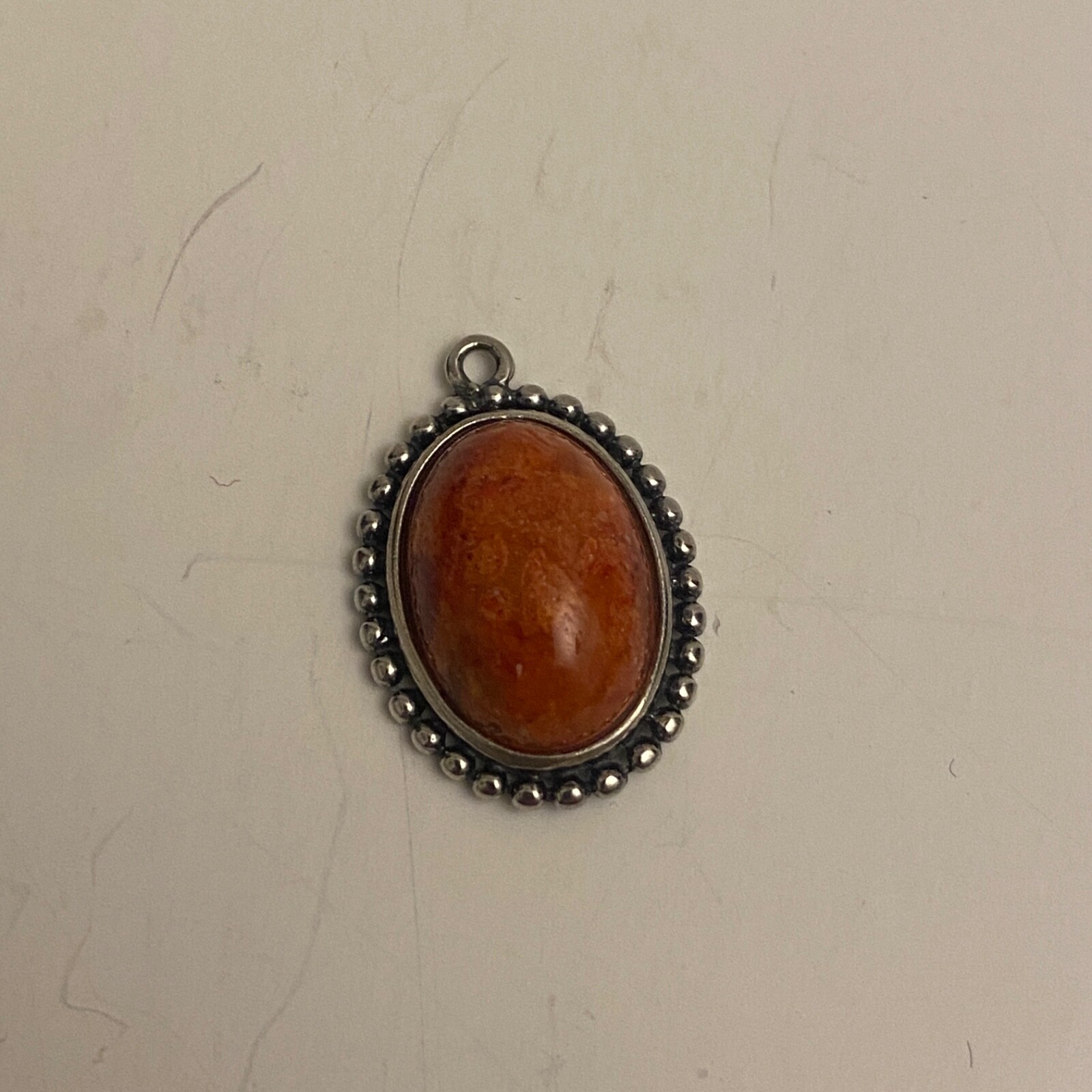 SILPADA Sterling Silver Red Sponge Coral Pendant 925 N2342 Pendant Only