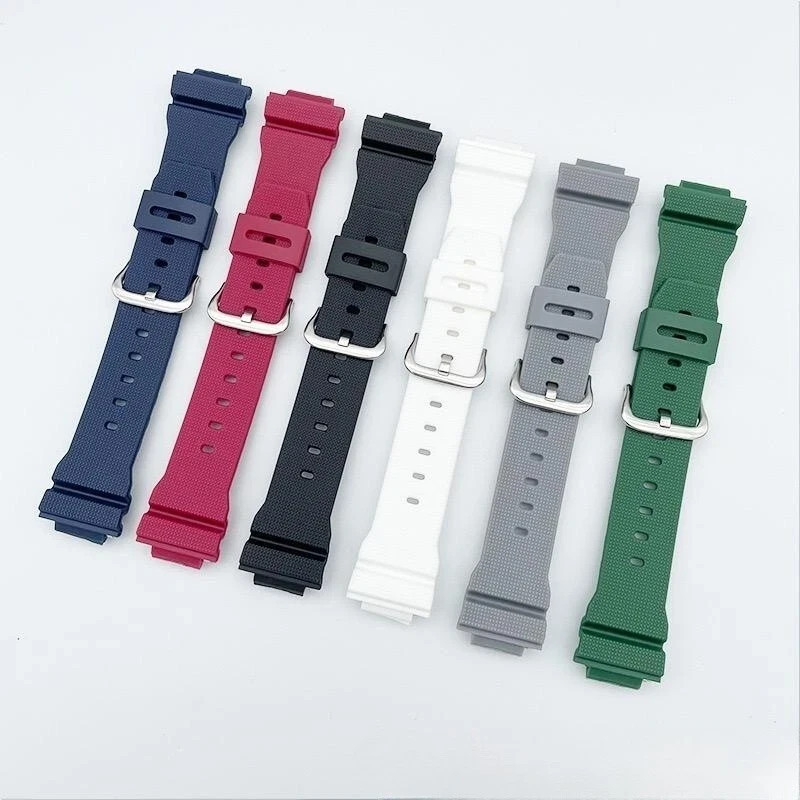 16mm Checkered Rubber Watch Strap Adapter Connector For Casio GA2100 GM2100