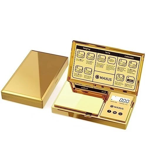 High Precision Pocket Digital Scale – 500g x 0.01g with Clear Tray & LCD Display