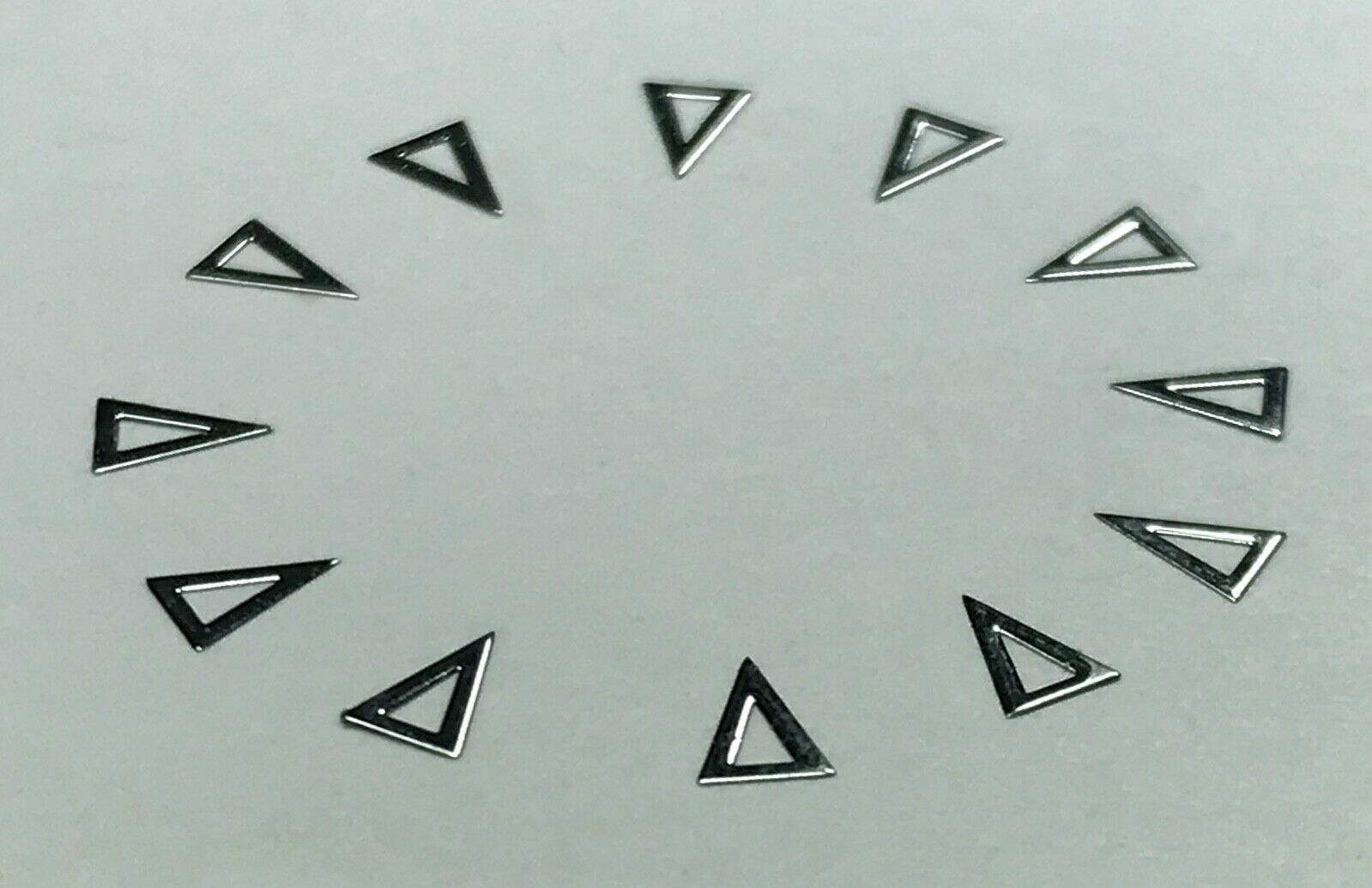 Watch Dial Hour SILVER Markers Triangle Numbers Numerals Small Miniature Parts