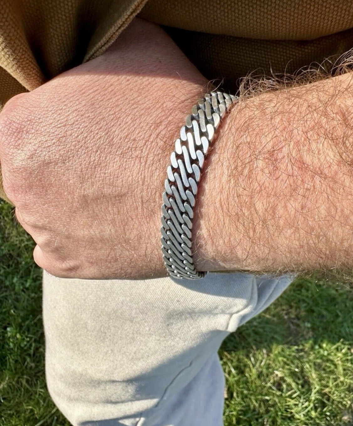 925 Sterling Silver Double Link Miami Cuban Bracelet with Box Lock Clasp