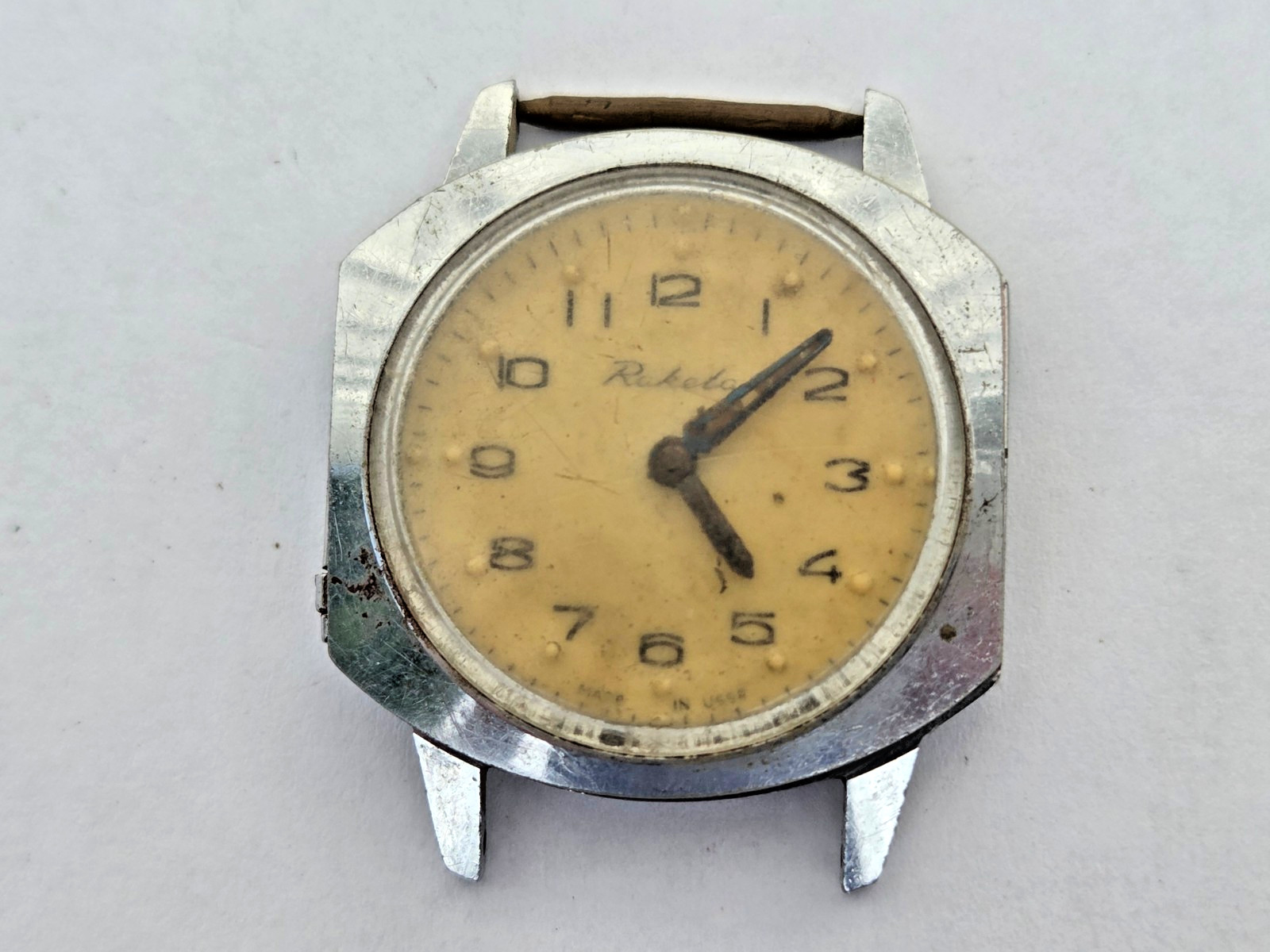 Russian Soviet Watch Raketa Rocket For The Blind Not working for parts US Seller