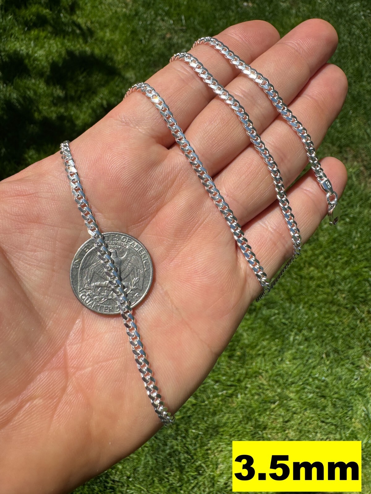 Mens Real Solid 925 Sterling Silver Miami Cuban Chain 2-12mm Heavy Link Necklace