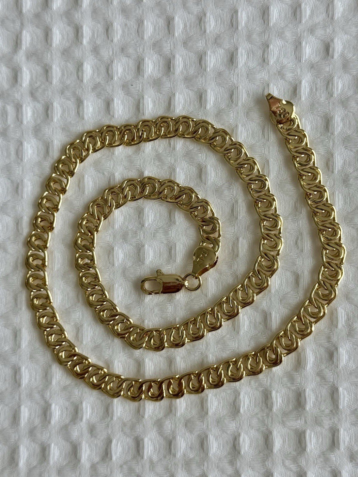 18 inch Marked Italy 750 Yellow Gold Color Necklace (please Read Description)