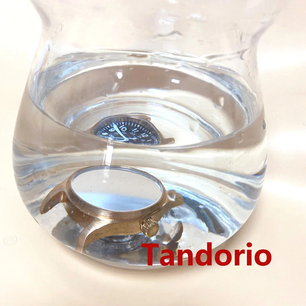 Tandorio 39mm Cusn8 Bronze Mechanical Automatic Vintage Men Watch For Japan NH35