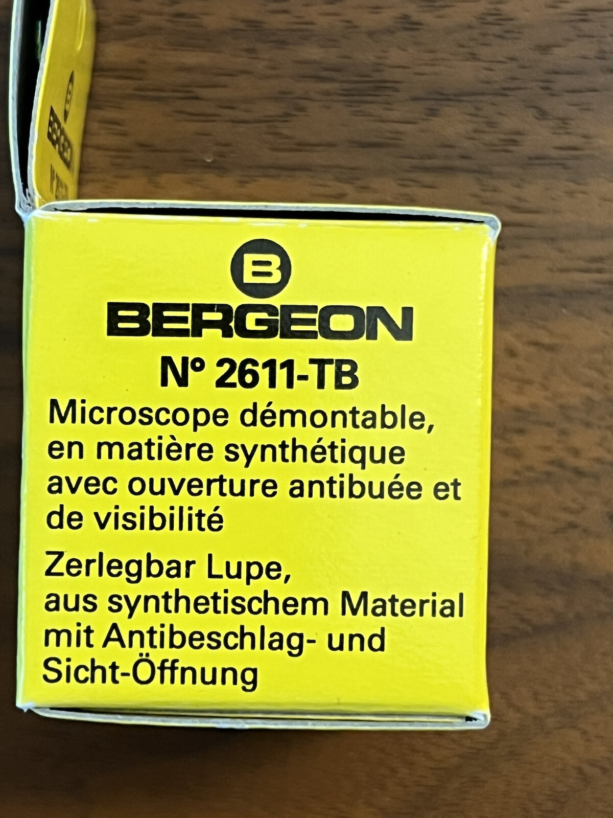 Bergeon 2611-TB-4 Watchmaker White Loupe, 2.5x Magnification, Swiss Loupes, Tool