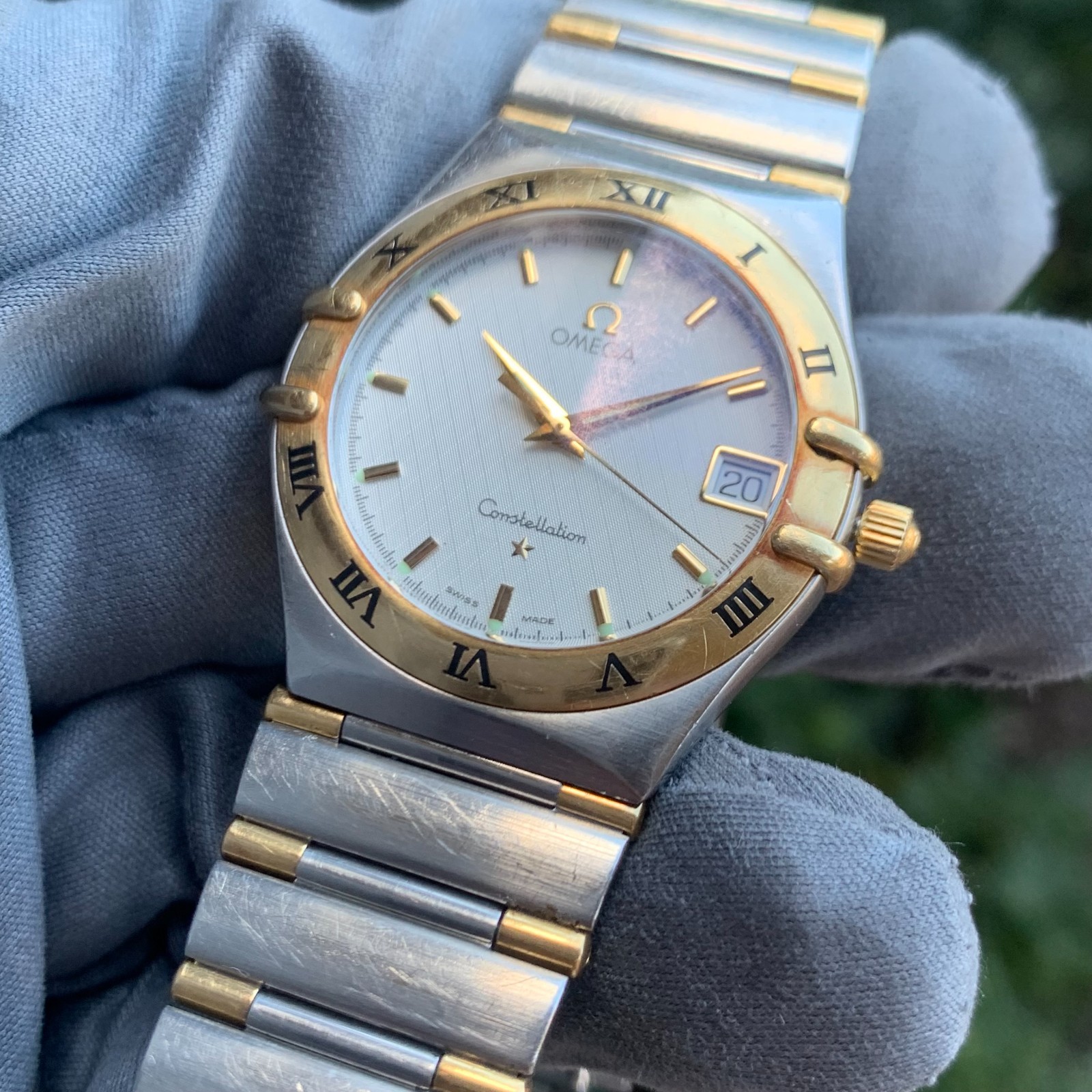 Omega Constellation Manhattan Ref 1312.30 18K Gold & Stainless Steel Wristwatch