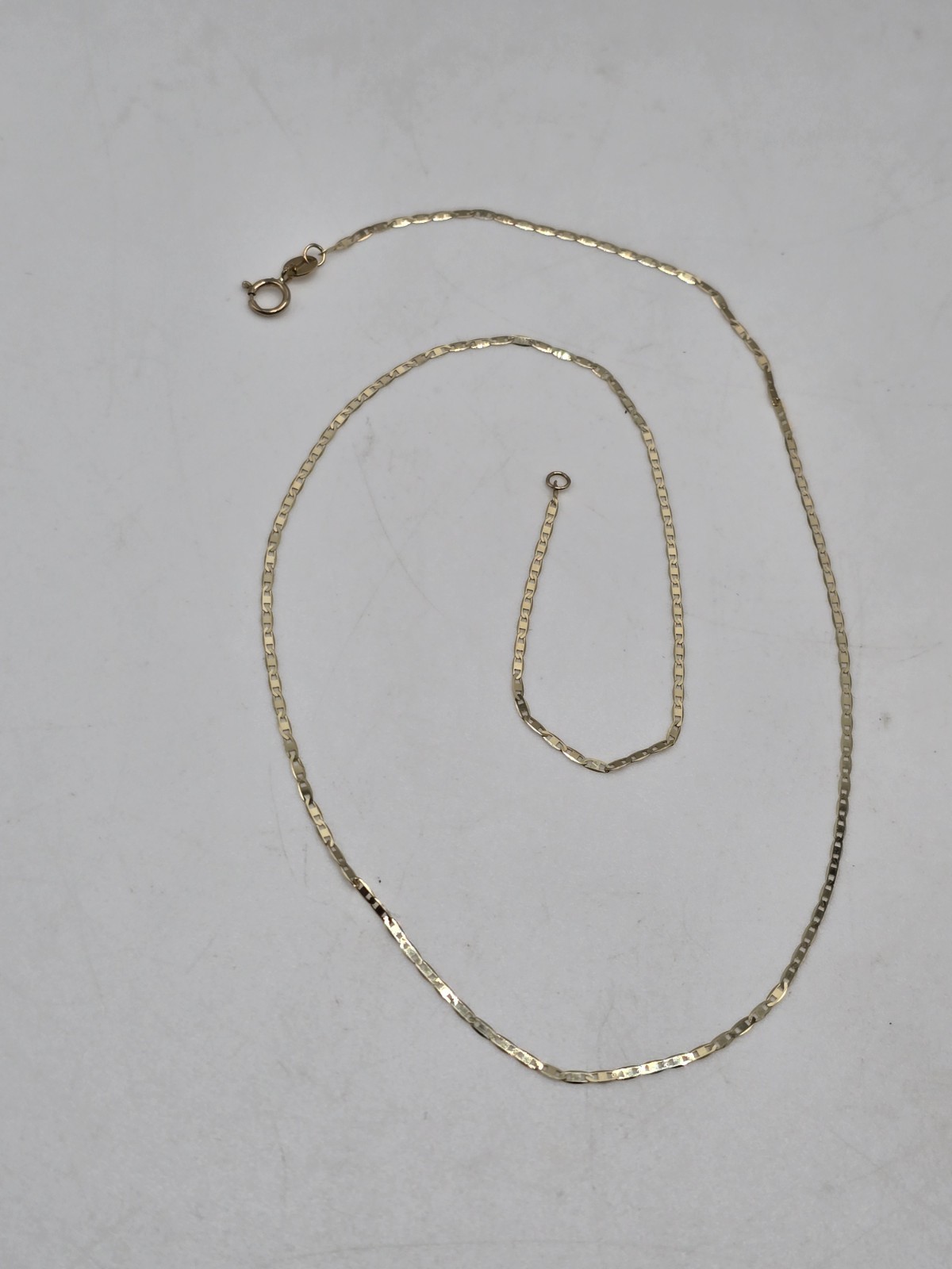 10k RCI Mariner Anchor Link Chain Necklace Solid 10K Yellow Gold 16″