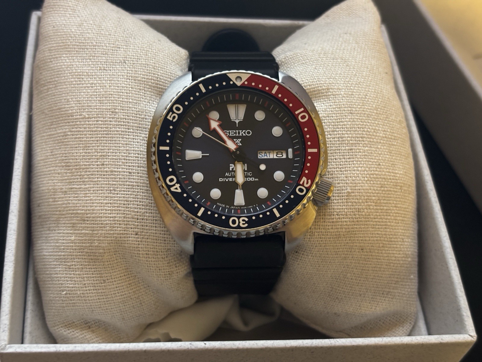 Seiko Prospex Turtle PADI SRPE99K1 Automatic 200M Diver’s Watch – Box + Papers