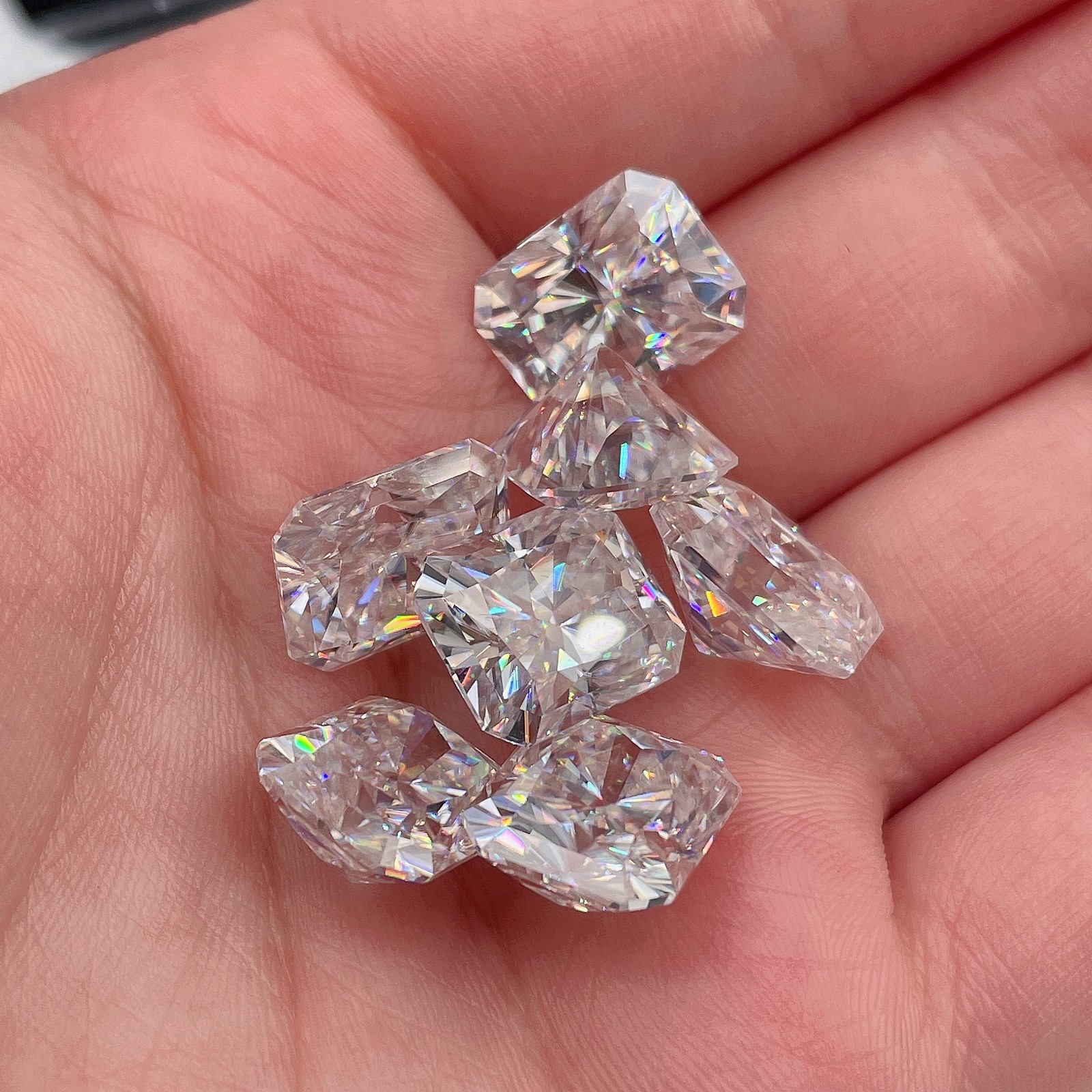 1.65 CT Natural White Diamond Radiant Cut VVS1 D Grade IDGL Certified AS3