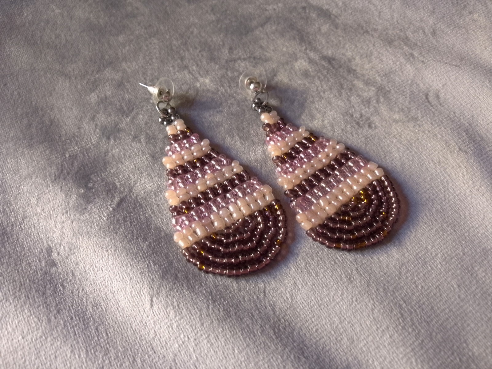 Stylish/Alternative Brown Pink Boho Ethnic Style Drop Earrings