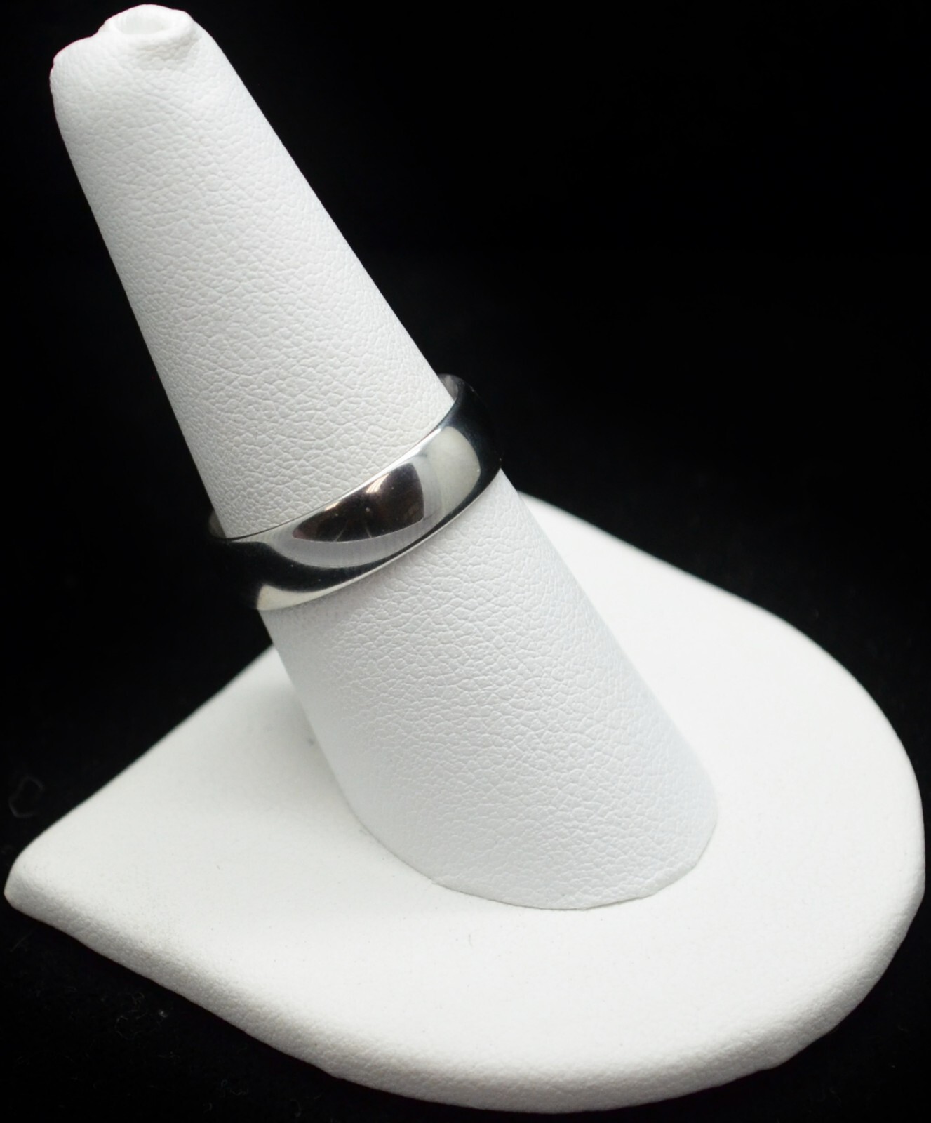 Sterling Silver Simple Smooth Band Ring SZ 8.0 #FMX439
