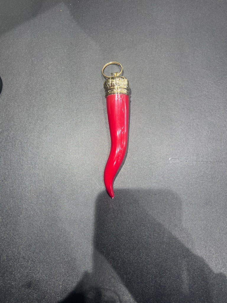 large italian horn keychain Italian Cornicello