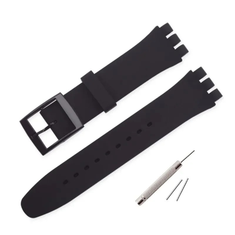 Wrist Watch Band Strap For Swatch 16mm 17mm 19mm 20mm Rubber Silicone Watchband