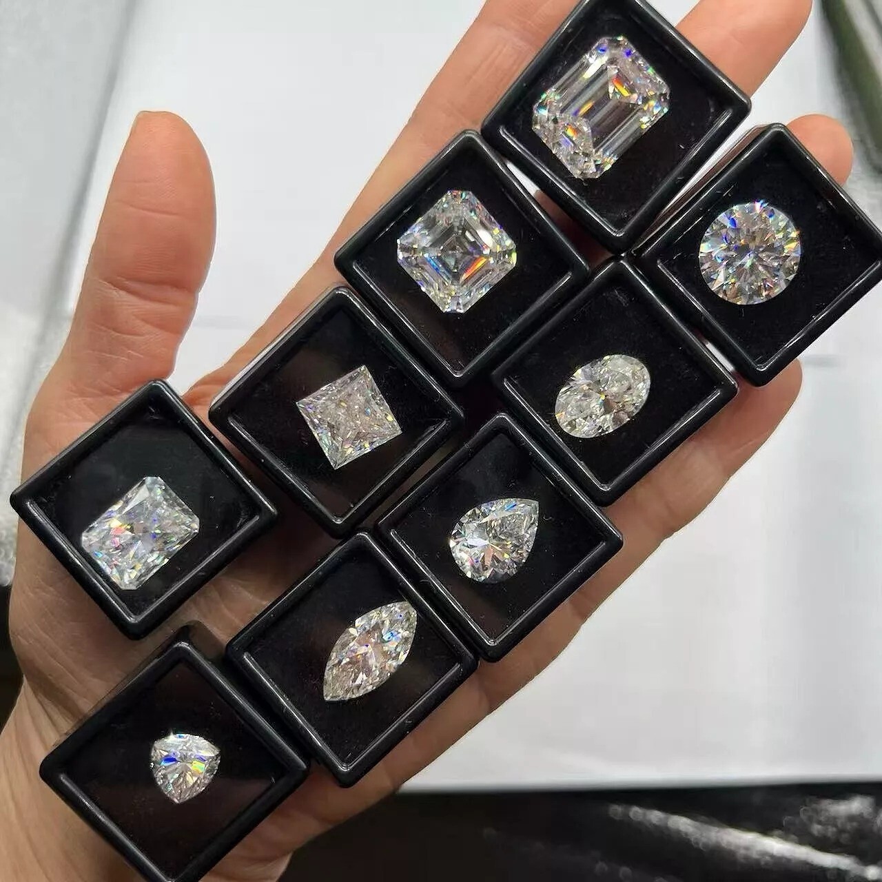 Loose All Shapes Moissanite IF Clarity, D Color Certified 1.00 to 5.00 Carat